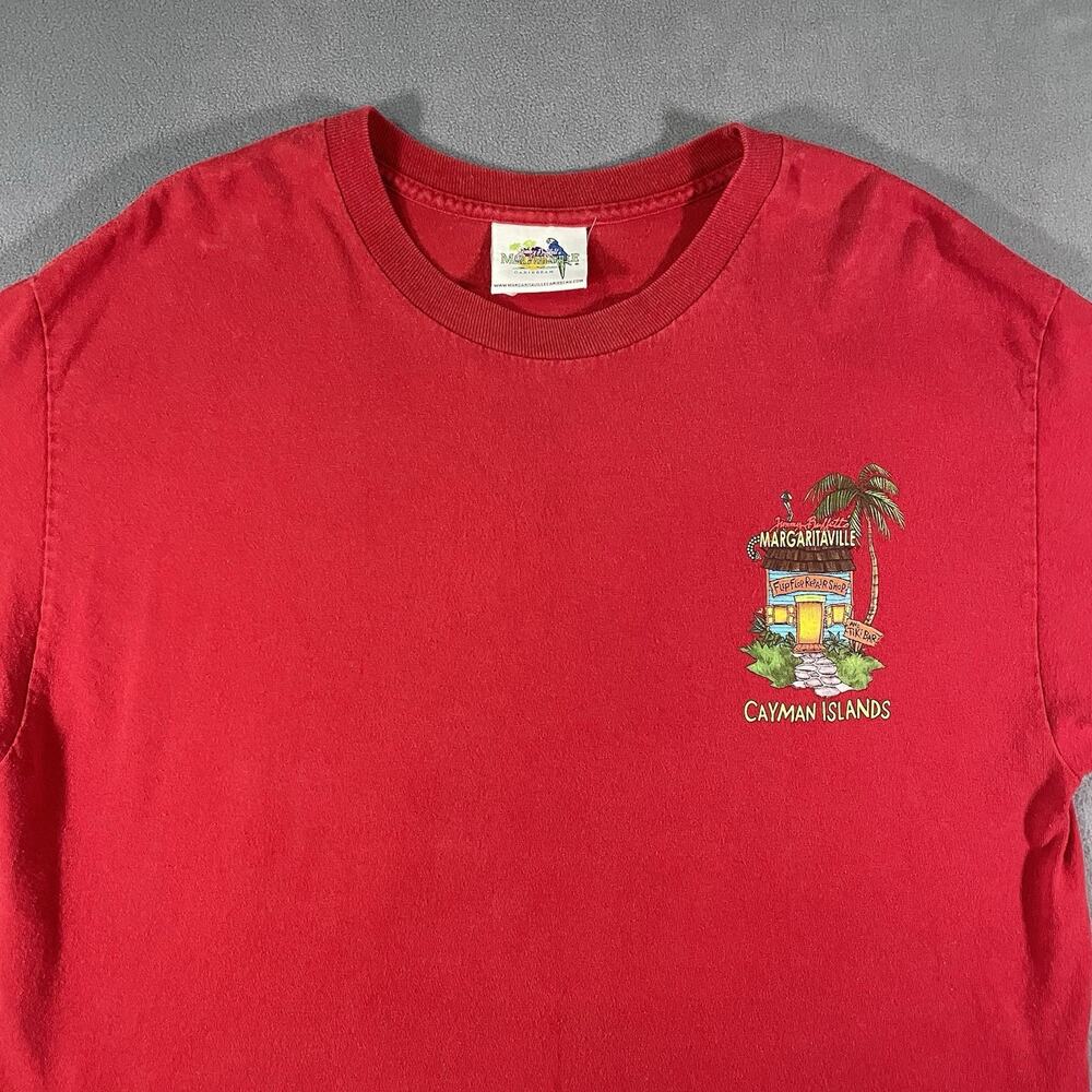 Vintage Y2K 2002 Jimmy Buffet Margaritaville Song Lyrics Parrot Shirt Mens Sz L - Picture 3 of 13